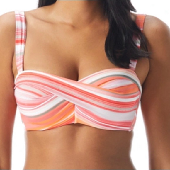Coco Reef Paloma Stripe 5 Way Cup Size Bikini Top - Picture 3 of 7